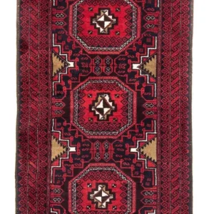 Biegacz Dywan beludżycki - 175 x 95 cm - ciemna czerwień