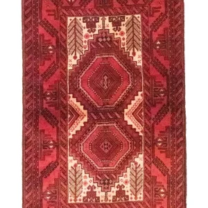 Biegacz Dywan beludżycki - 178 x 103 cm - czerwony