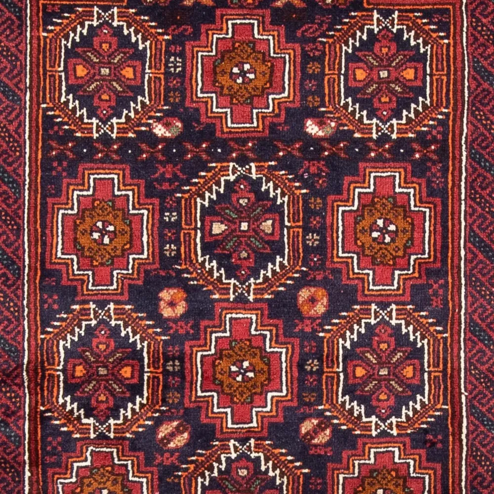 Biegacz Dywan beludżycki - 193 x 101 cm - czerwony