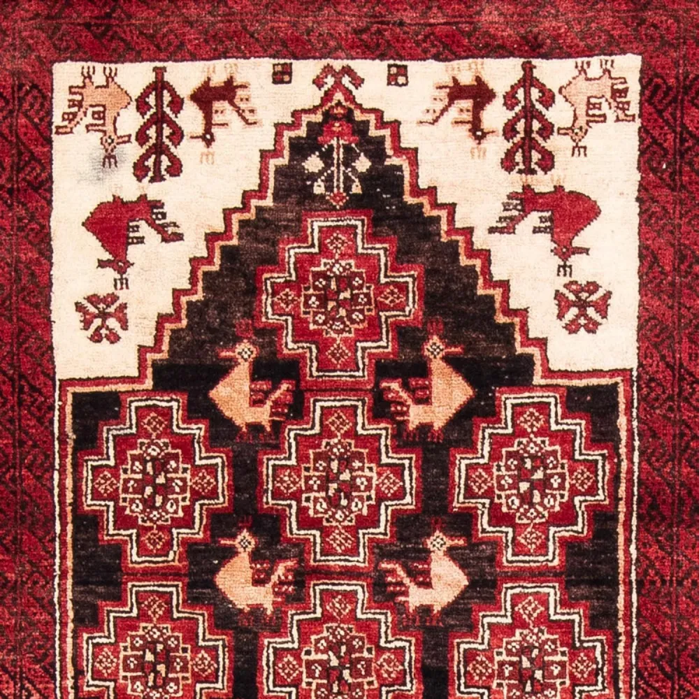 Biegacz Dywan beludżycki - 202 x 100 cm - czerwony