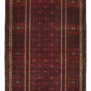 Biegacz Dywan beludżycki - 203 x 101 cm - ciemna czerwień