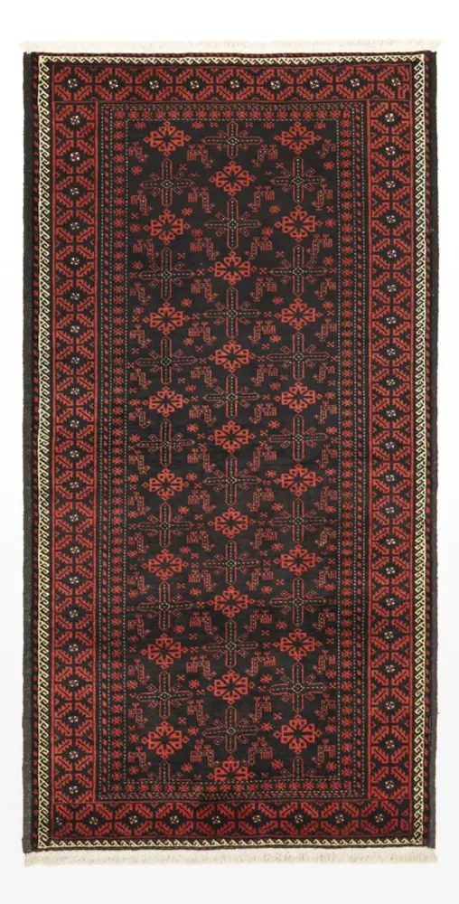 Biegacz Dywan beludżycki - 204 x 102 cm - ciemna czerwień