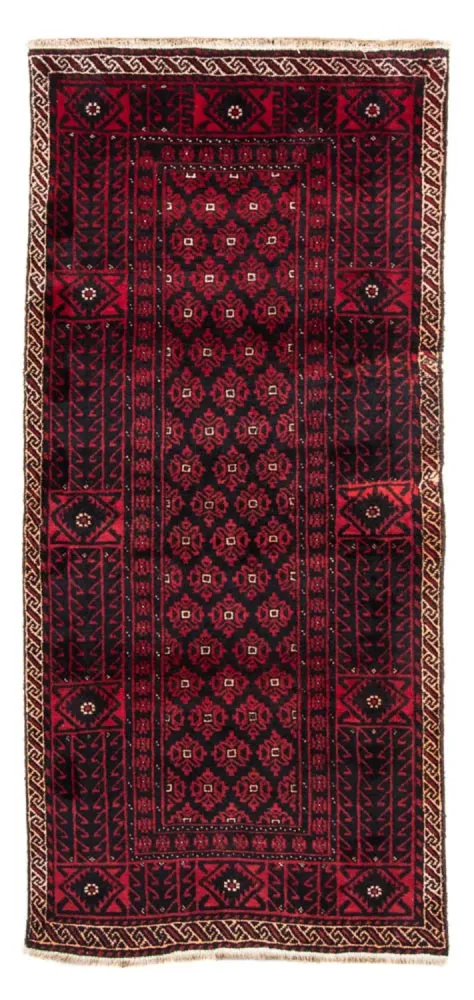 Biegacz Dywan beludżycki - 222 x 110 cm - ciemna czerwień