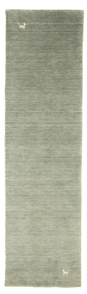 Biegacz Dywan Gabbeh - Indus - 200 x 80 cm - szary