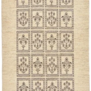 Biegacz Dywan Gabbeh - Loribaft Perski - 192 x 87 cm - piaskowy