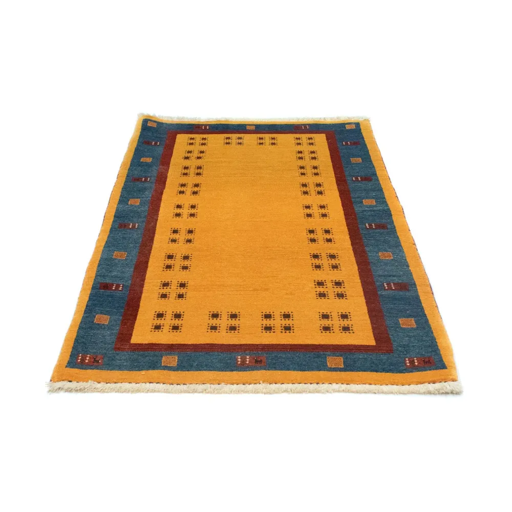 Biegacz Dywan Gabbeh - Loribaft Perski - 194 x 103 cm - złoto