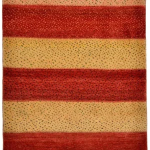Biegacz Dywan Gabbeh - Loribaft Perski - 202 x 86 cm - czerwony