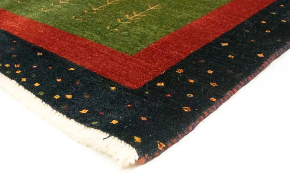Biegacz Dywan Gabbeh - Loribaft Perski - 203 x 94 cm - wielokolorowy