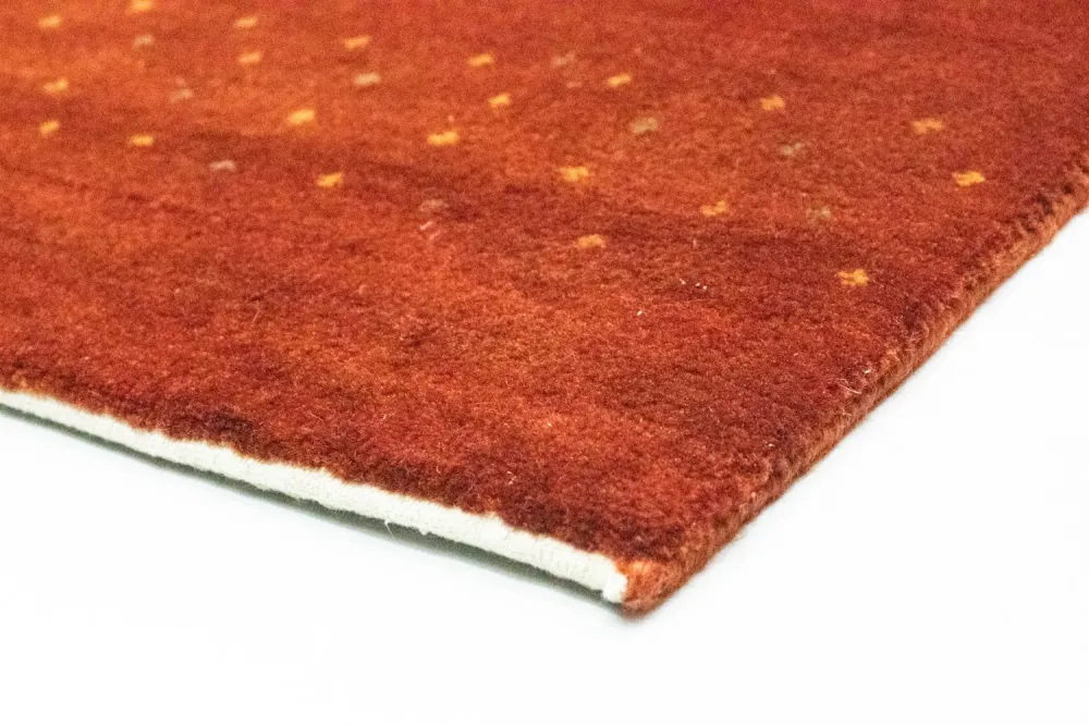 Biegacz Dywan Gabbeh - Loribaft Perski - 266 x 70 cm - czerwony