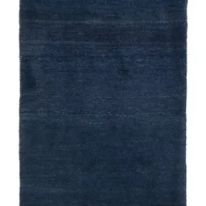 Biegacz Dywan Gabbeh - perski - 228 x 80 cm - ciemnoniebieski