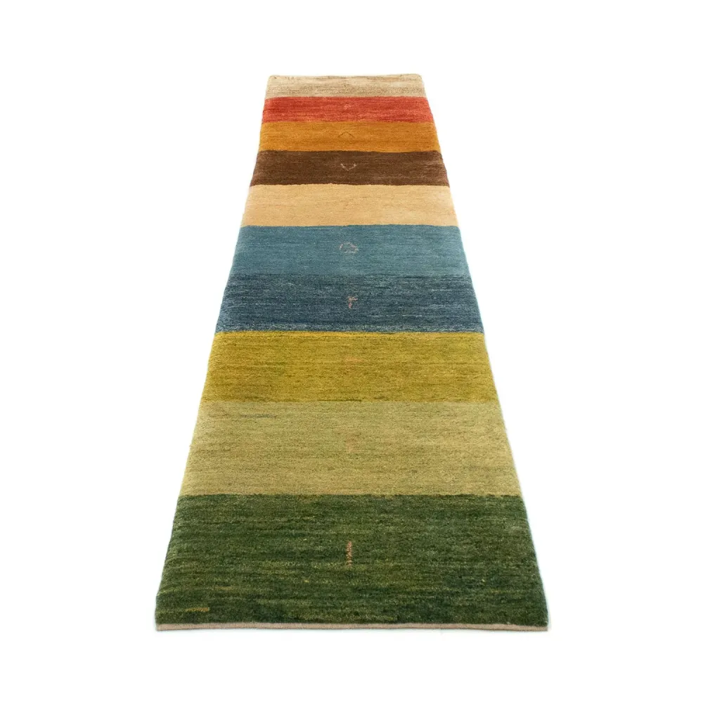 Biegacz Dywan Gabbeh - perski - 289 x 61 cm - wielokolorowy
