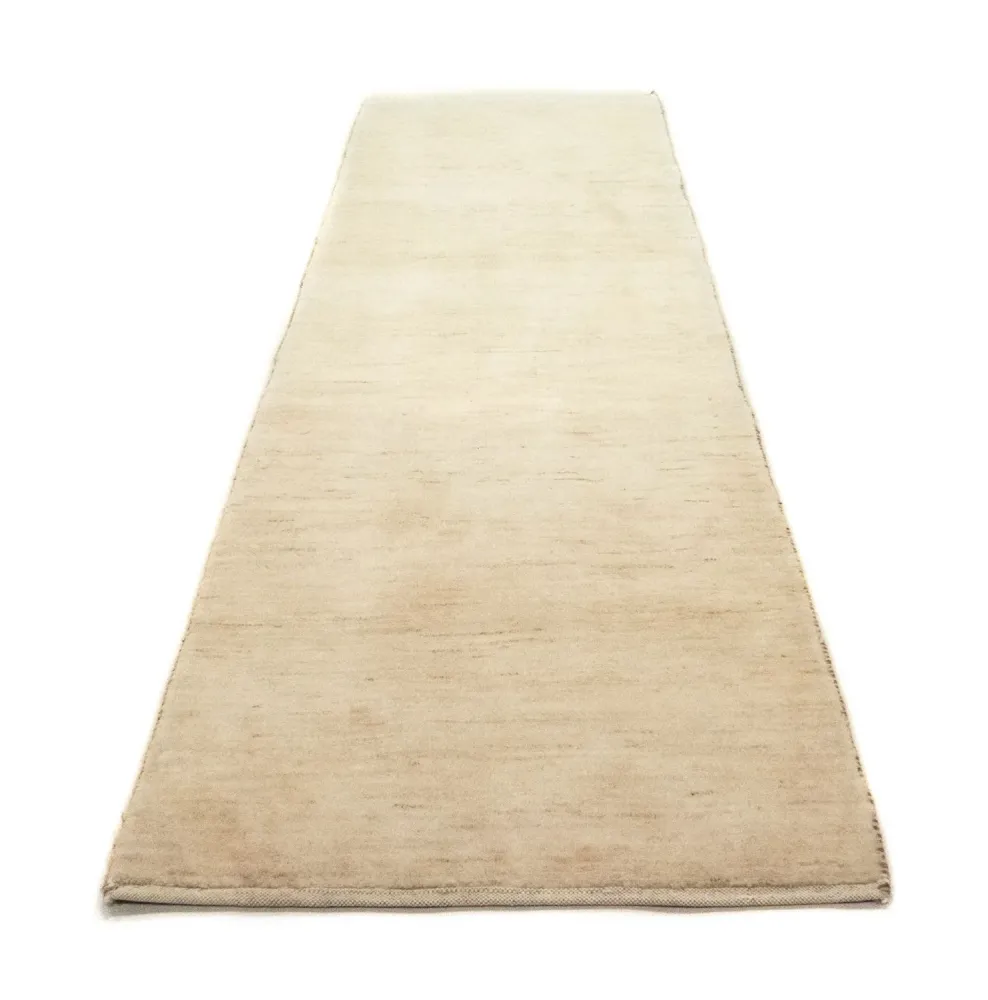 Biegacz Dywan Gabbeh - perski - 304 x 82 cm - beżowy