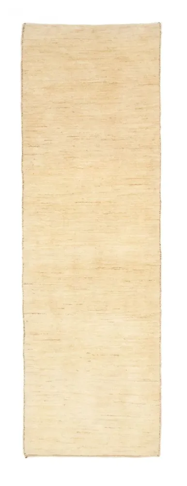 Biegacz Dywan Gabbeh - perski - 304 x 82 cm - beżowy