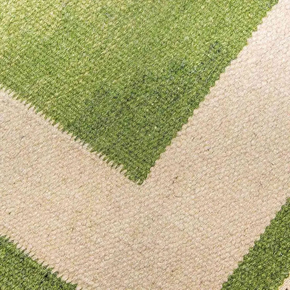 Biegacz Dywan Kelim - modny - 250 x 80 cm - zielona