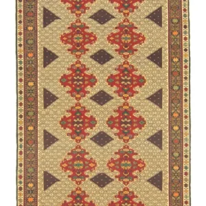 Biegacz Dywan Kelim - Orientalny - 187 x 90 cm - wielokolorowy