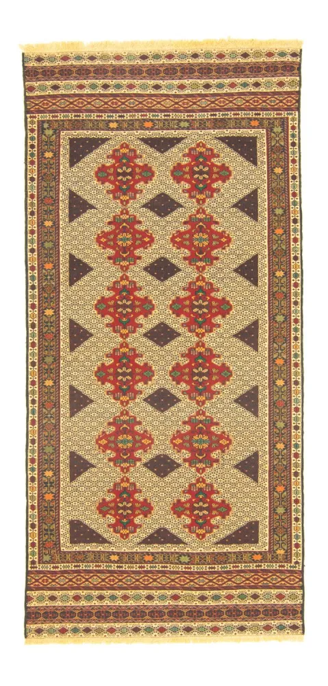Biegacz Dywan Kelim - Orientalny - 187 x 90 cm - wielokolorowy