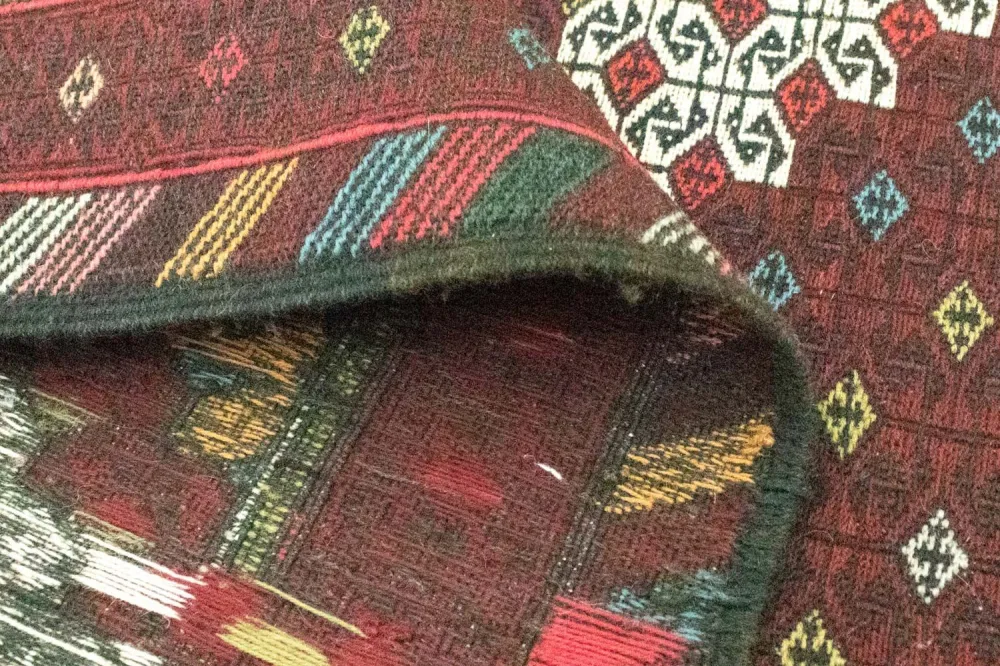 Biegacz Dywan Kelim - Orientalny - 190 x 75 cm - brązowy