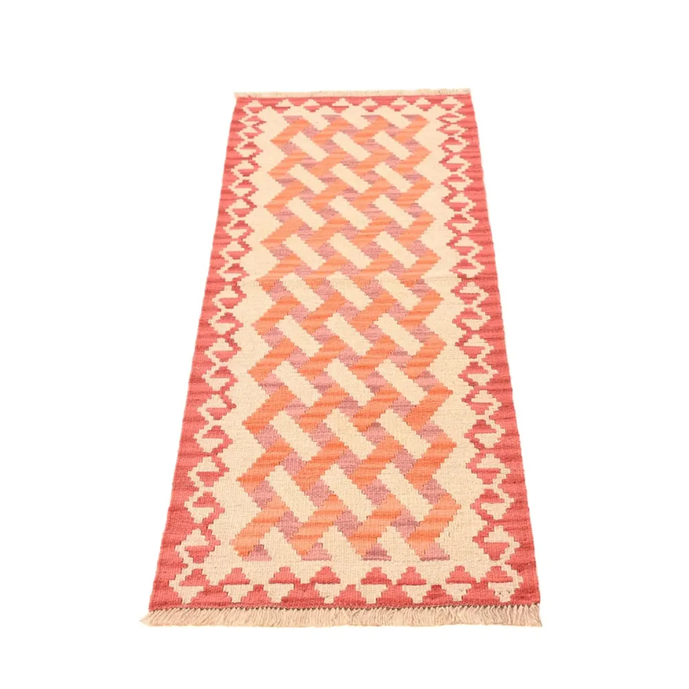 Biegacz Dywan Kelim - Orientalny - 190 x 58 cm - wielokolorowy