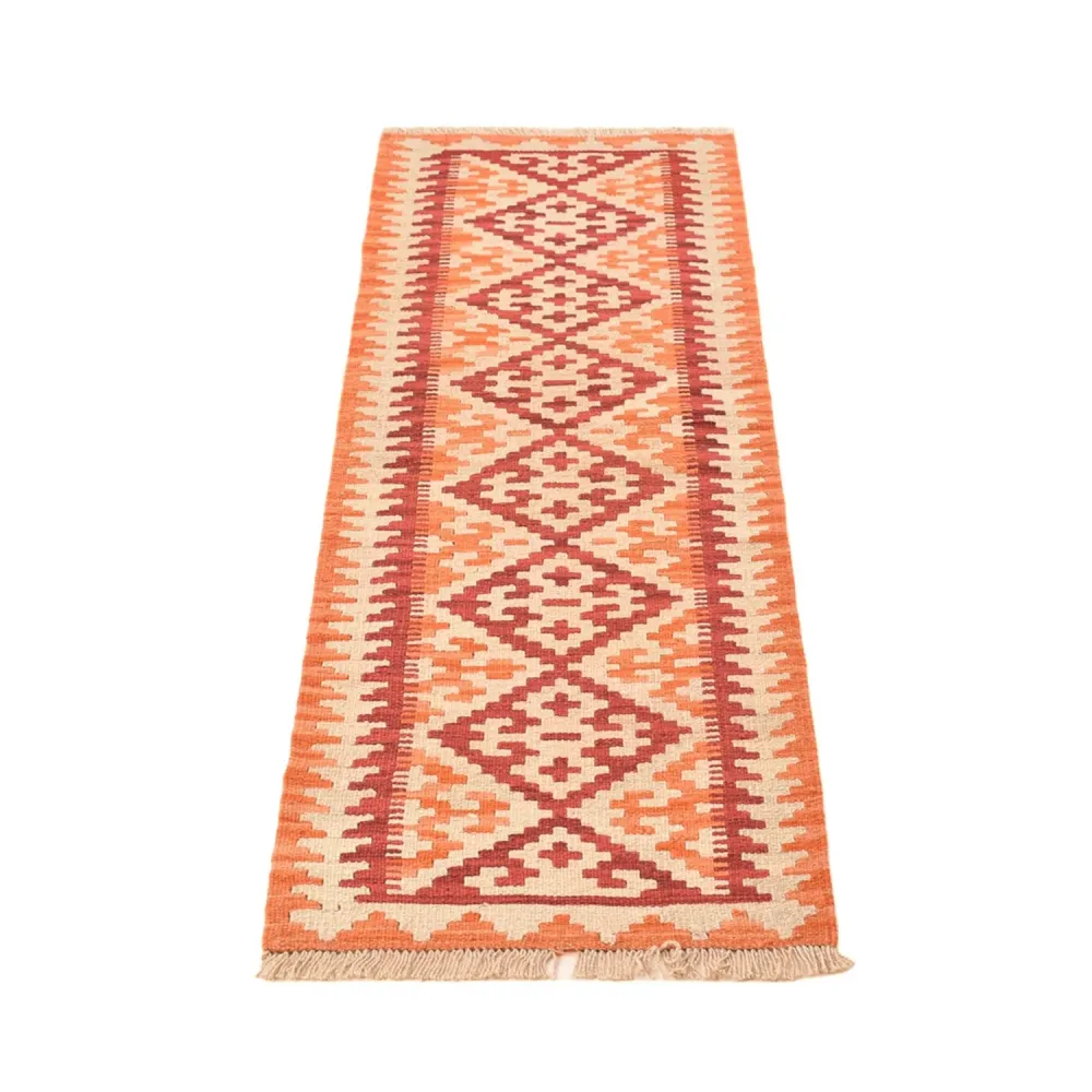 Biegacz Dywan Kelim - Orientalny - 191 x 58 cm - wielokolorowy