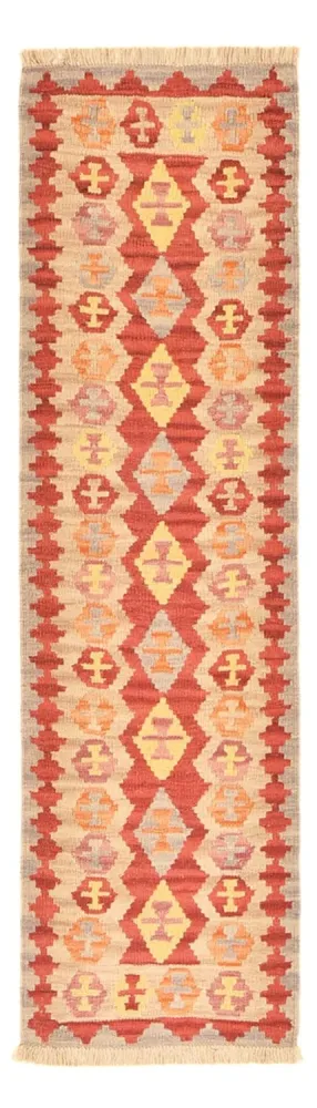 Biegacz Dywan Kelim - Orientalny - 192 x 56 cm - wielokolorowy