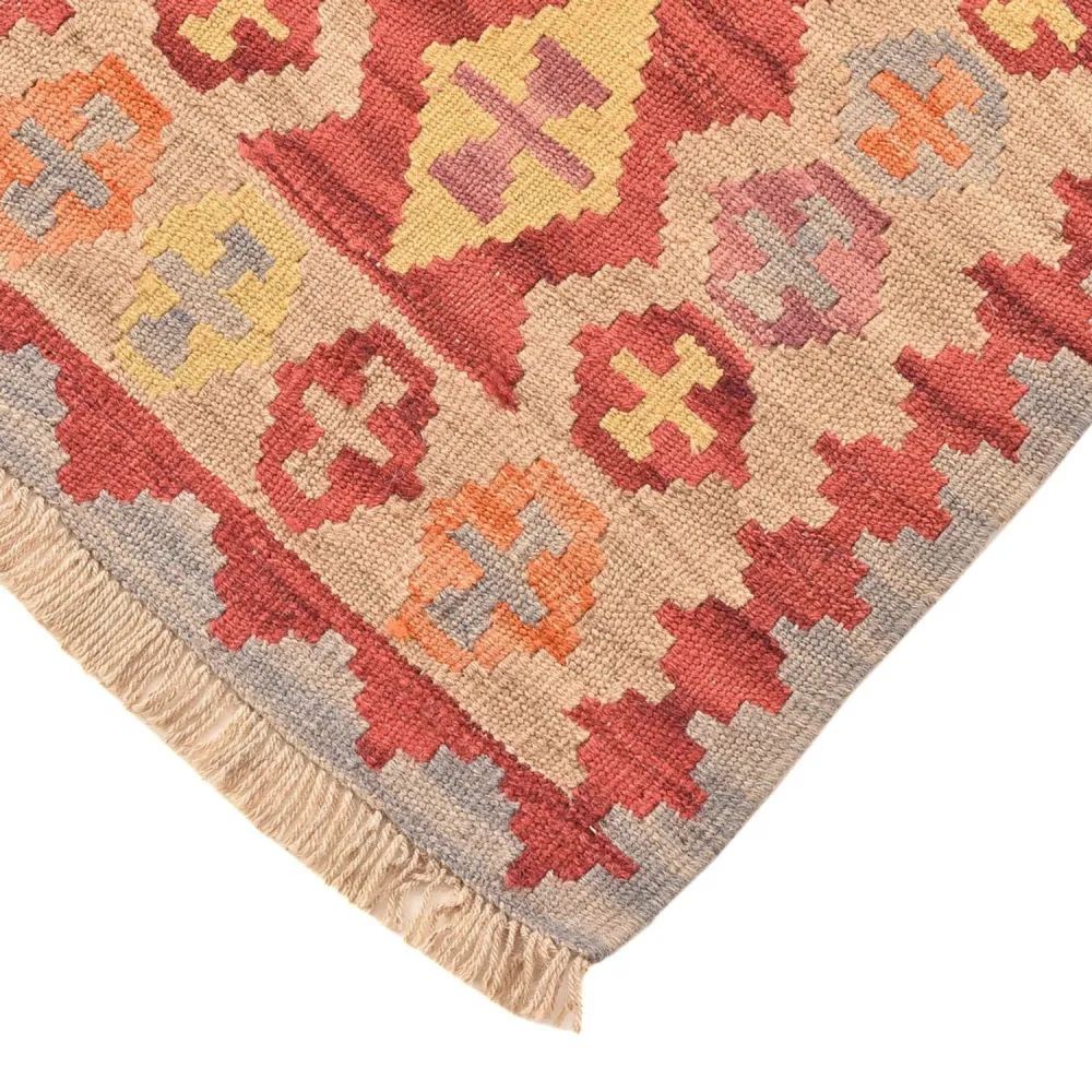 Biegacz Dywan Kelim - Orientalny - 192 x 56 cm - wielokolorowy