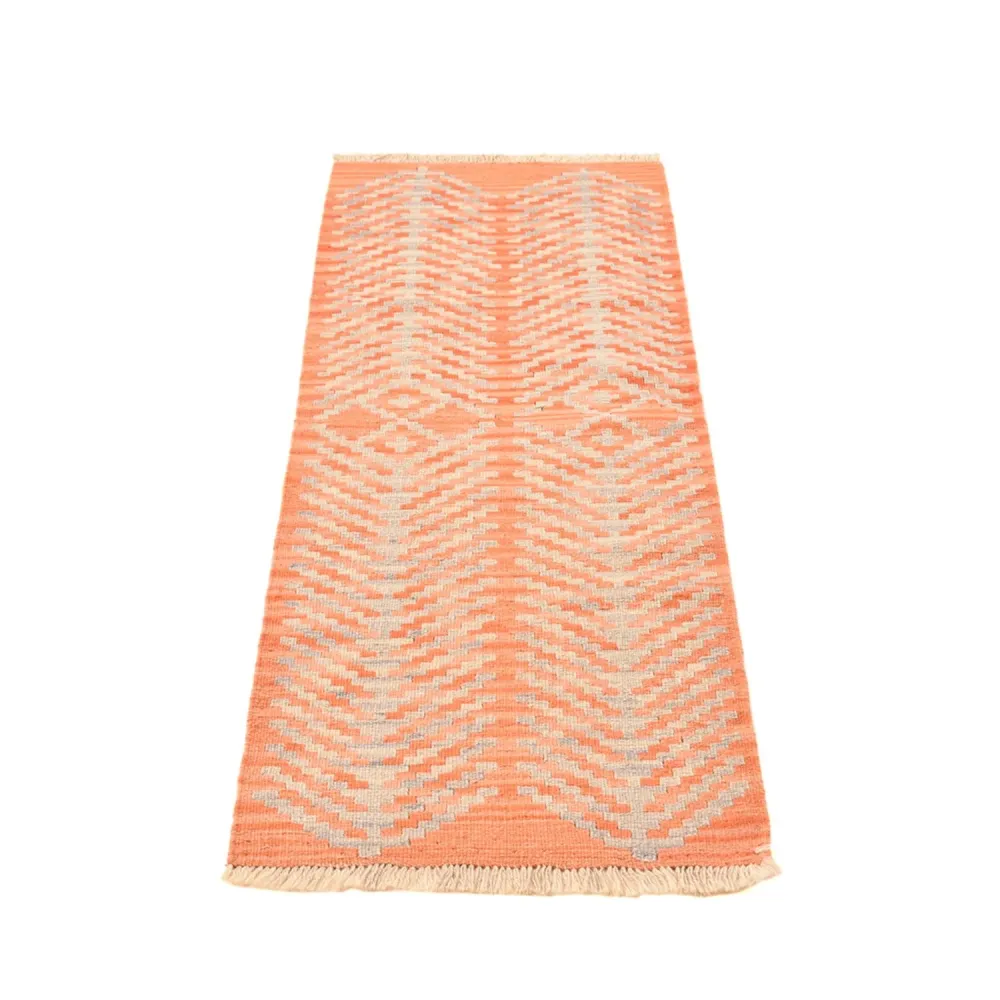 Biegacz Dywan Kelim - Orientalny - 193 x 58 cm - wielokolorowy