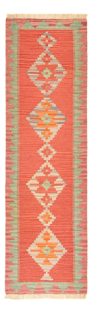 Biegacz Dywan Kelim - Orientalny - 193 x 58 cm - wielokolorowy