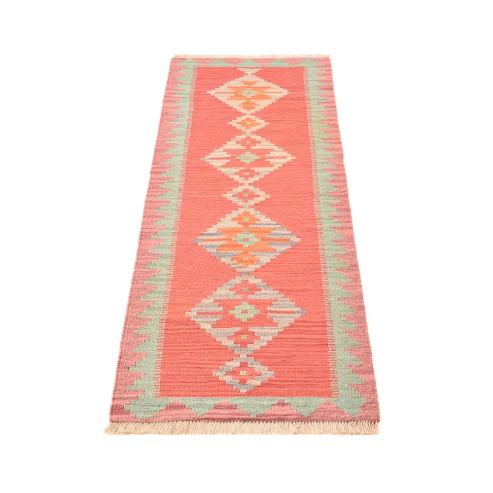 Biegacz Dywan Kelim - Orientalny - 193 x 58 cm - wielokolorowy