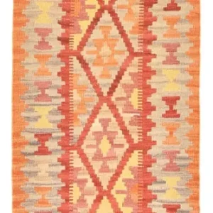 Biegacz Dywan Kelim - Orientalny - 194 x 65 cm - wielokolorowy