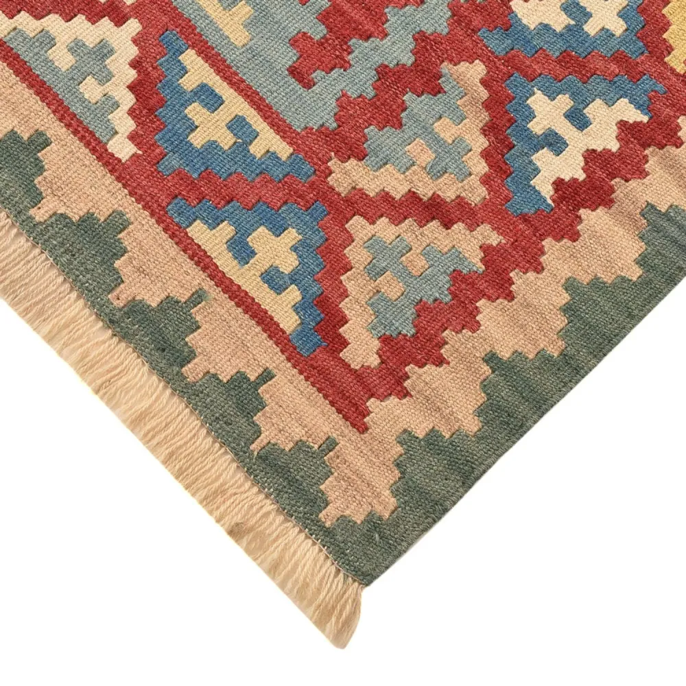 Biegacz Dywan Kelim - Orientalny - 194 x 84 cm - wielokolorowy