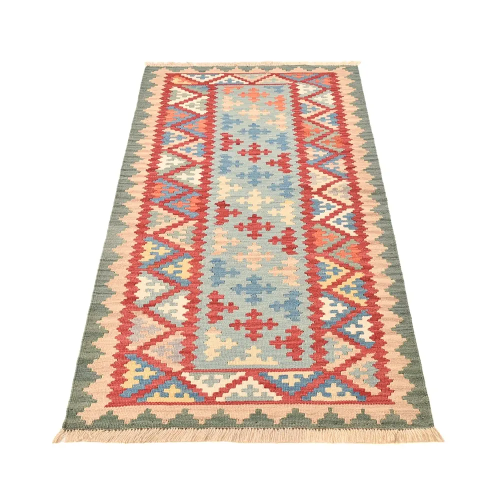 Biegacz Dywan Kelim - Orientalny - 194 x 84 cm - wielokolorowy