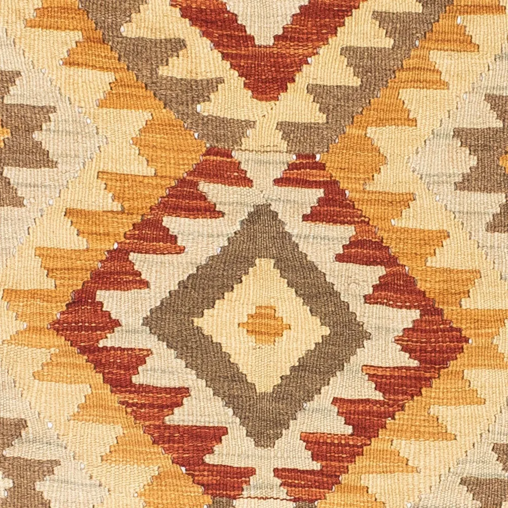 Biegacz Dywan Kelim - Orientalny - 197 x 69 cm - beżowy