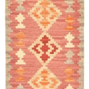 Biegacz Dywan Kelim - Orientalny - 197 x 63 cm - wielokolorowy