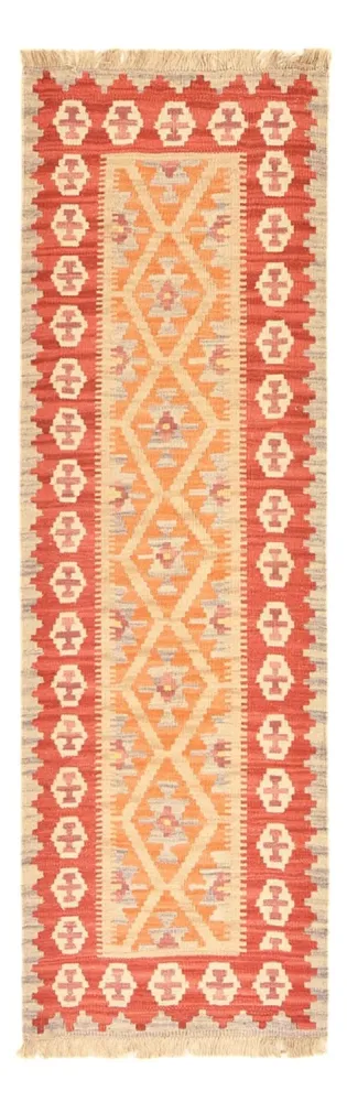 Biegacz Dywan Kelim - Orientalny - 198 x 63 cm - wielokolorowy