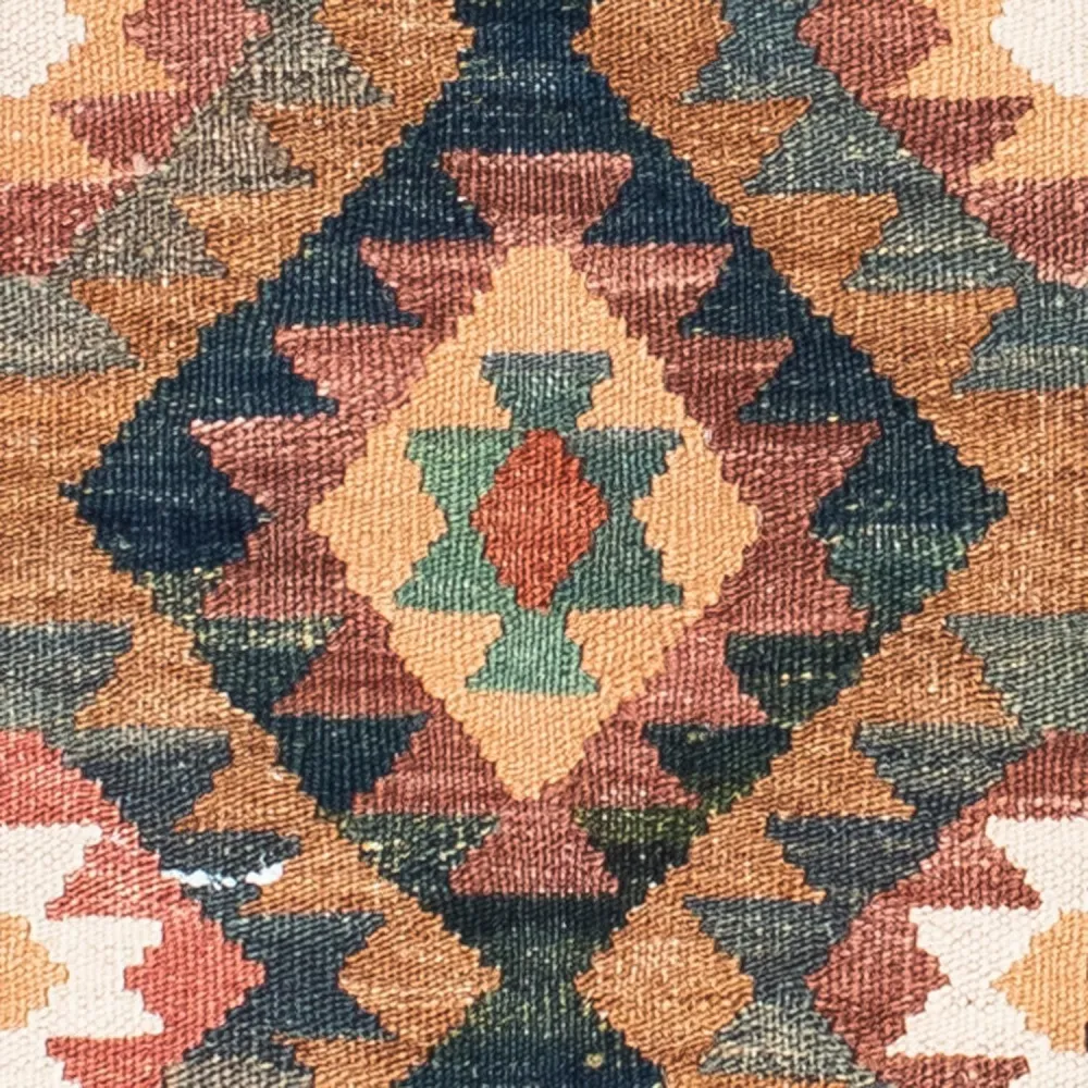 Biegacz Dywan Kelim - Orientalny - 200 x 101 cm - jasnobrązowy