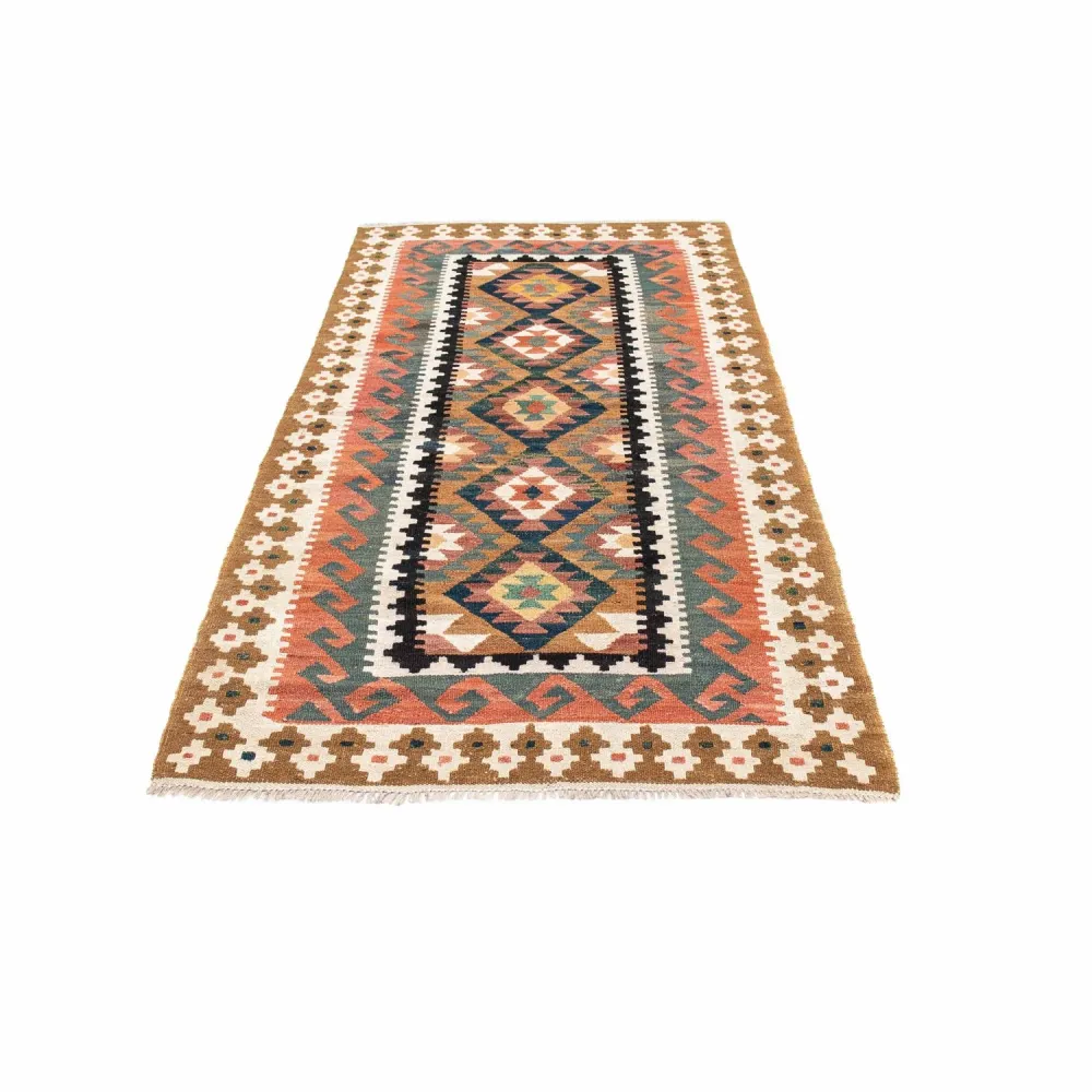Biegacz Dywan Kelim - Orientalny - 200 x 101 cm - jasnobrązowy
