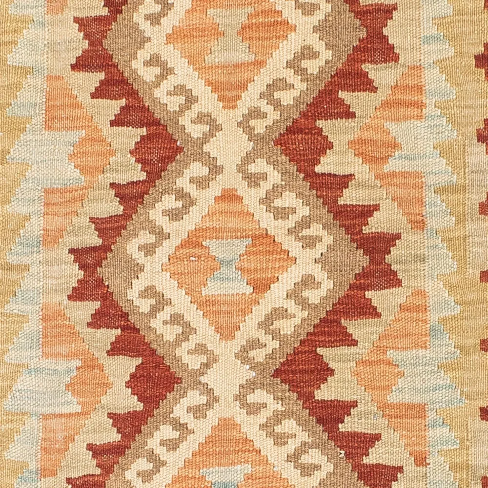 Biegacz Dywan Kelim - Orientalny - 200 x 75 cm - beżowy