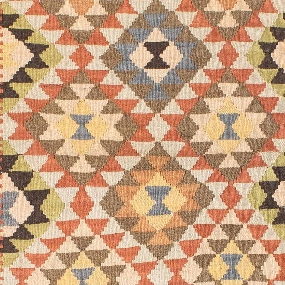 Biegacz Dywan Kelim - Orientalny - 200 x 91 cm - jasnobrązowy