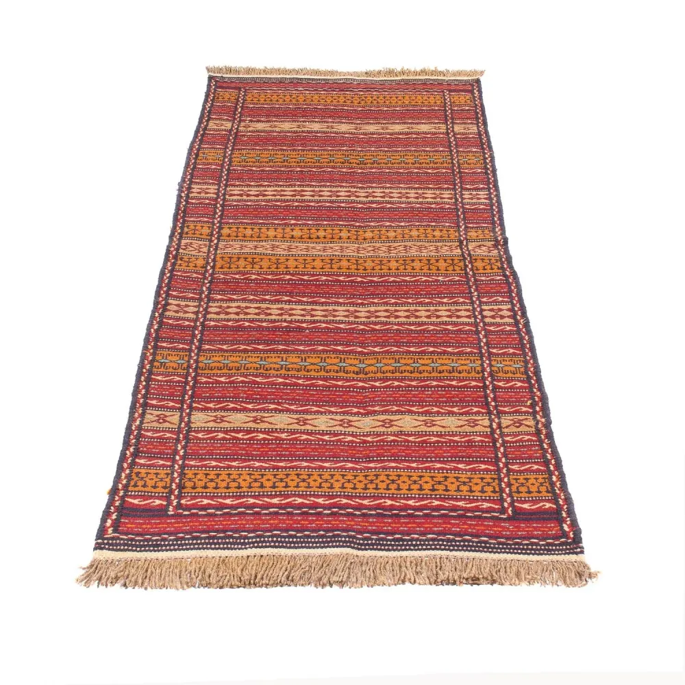 Biegacz Dywan Kelim - Orientalny - 200 x 70 cm - wielokolorowy