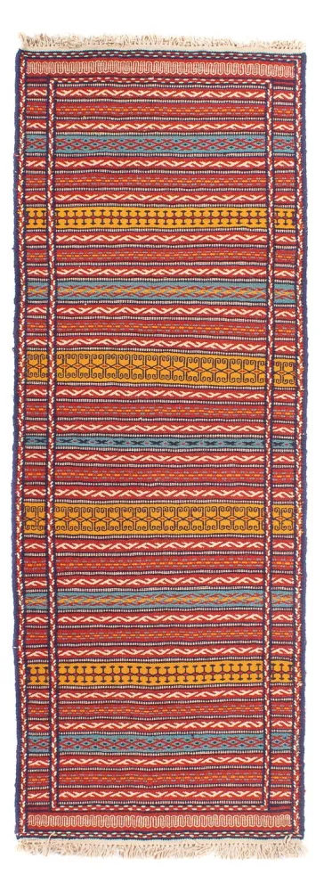 Biegacz Dywan Kelim - Orientalny - 200 x 70 cm - wielokolorowy
