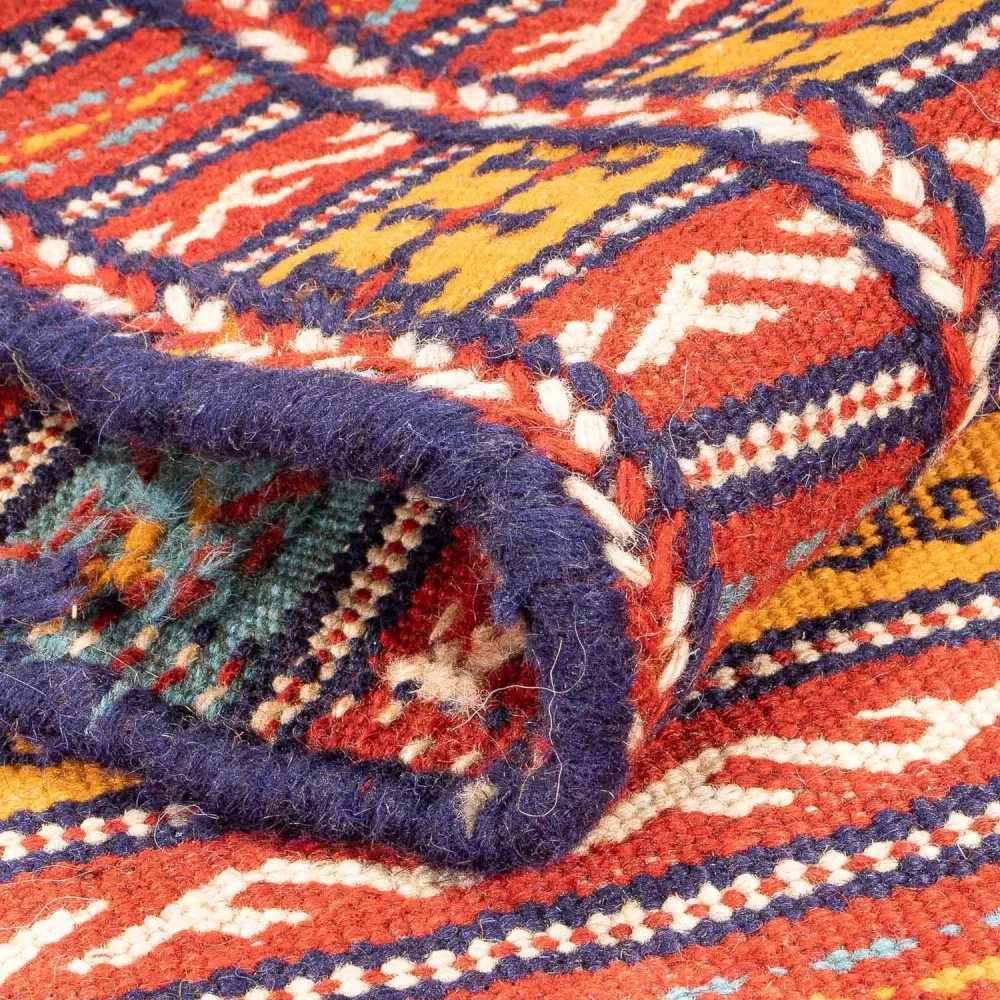 Biegacz Dywan Kelim - Orientalny - 200 x 70 cm - wielokolorowy