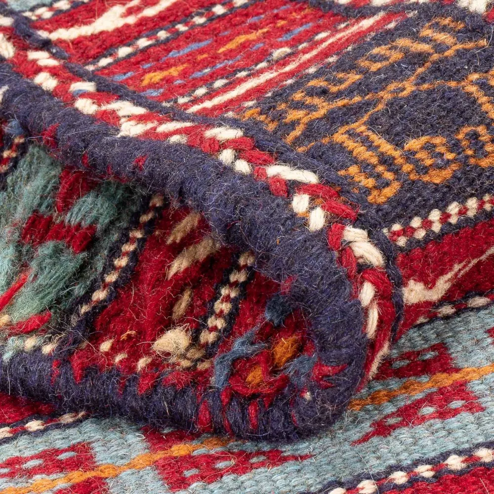 Biegacz Dywan Kelim - Orientalny - 200 x 70 cm - wielokolorowy
