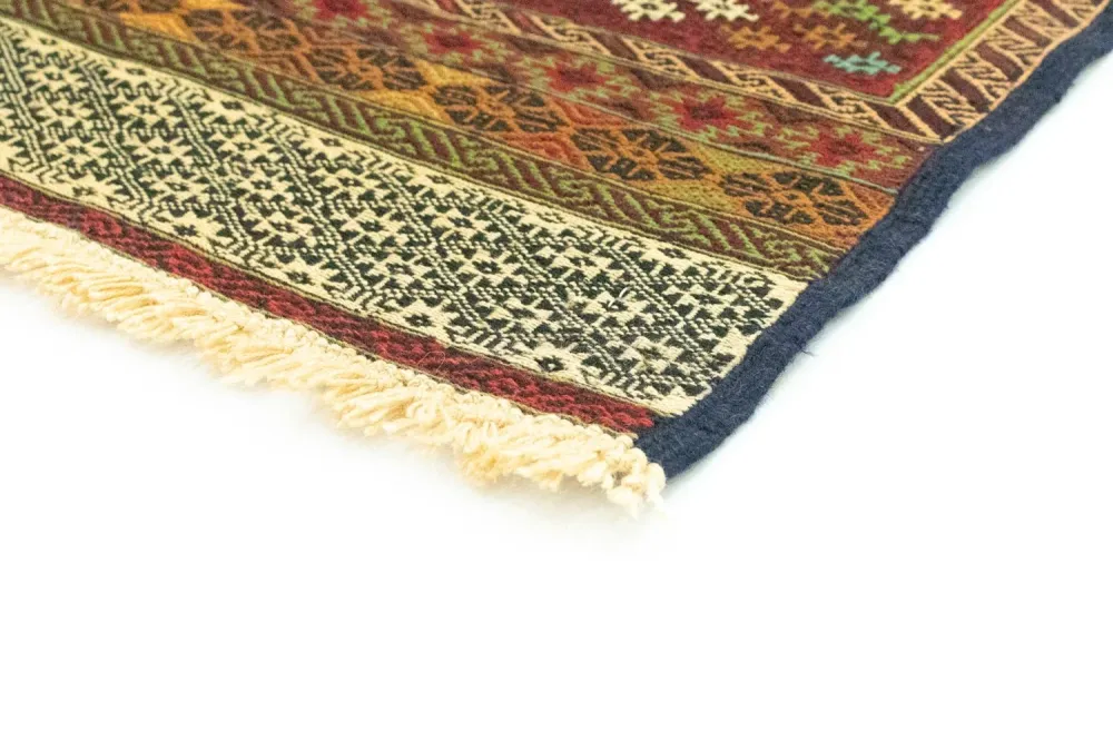 Biegacz Dywan Kelim - Orientalny - 208 x 85 cm - beżowy