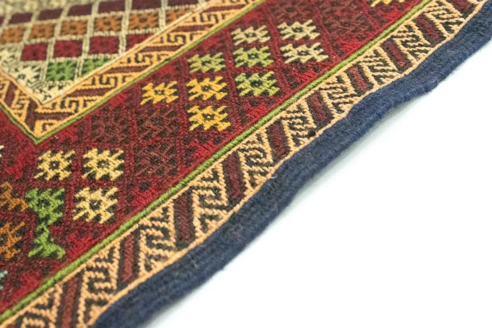 Biegacz Dywan Kelim - Orientalny - 208 x 85 cm - beżowy