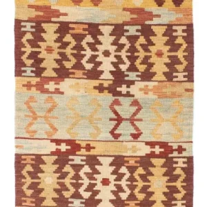 Biegacz Dywan Kelim - Orientalny - 209 x 72 cm - wielokolorowy