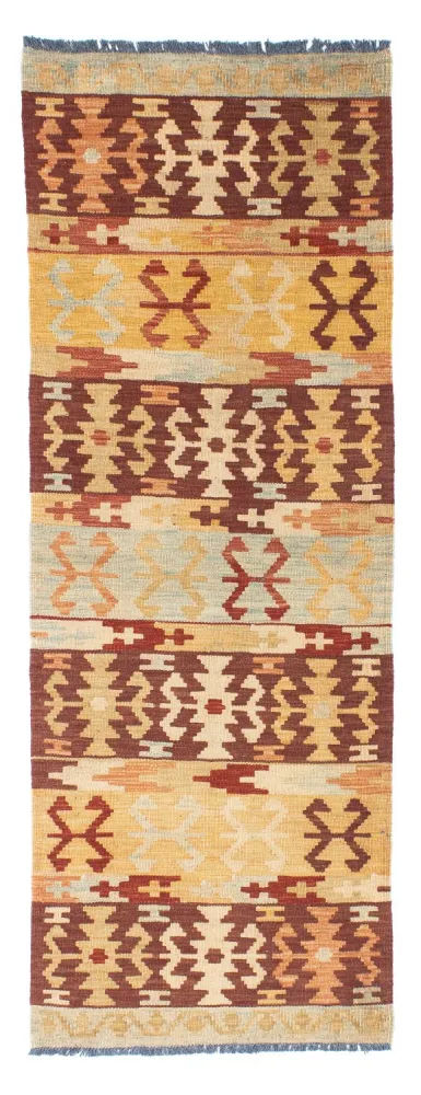 Biegacz Dywan Kelim - Orientalny - 209 x 72 cm - wielokolorowy