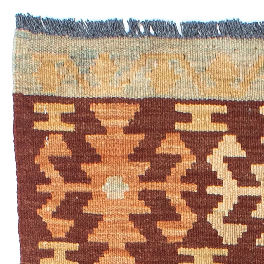 Biegacz Dywan Kelim - Orientalny - 209 x 72 cm - wielokolorowy