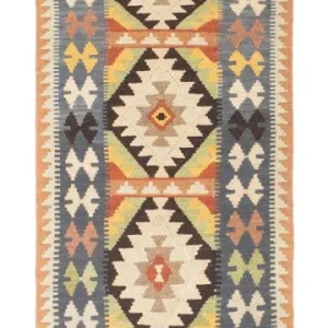 Biegacz Dywan Kelim - Orientalny - 230 x 69 cm - beżowy