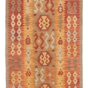 Biegacz Dywan Kelim - Splash - 196 x 66 cm - wielokolorowy