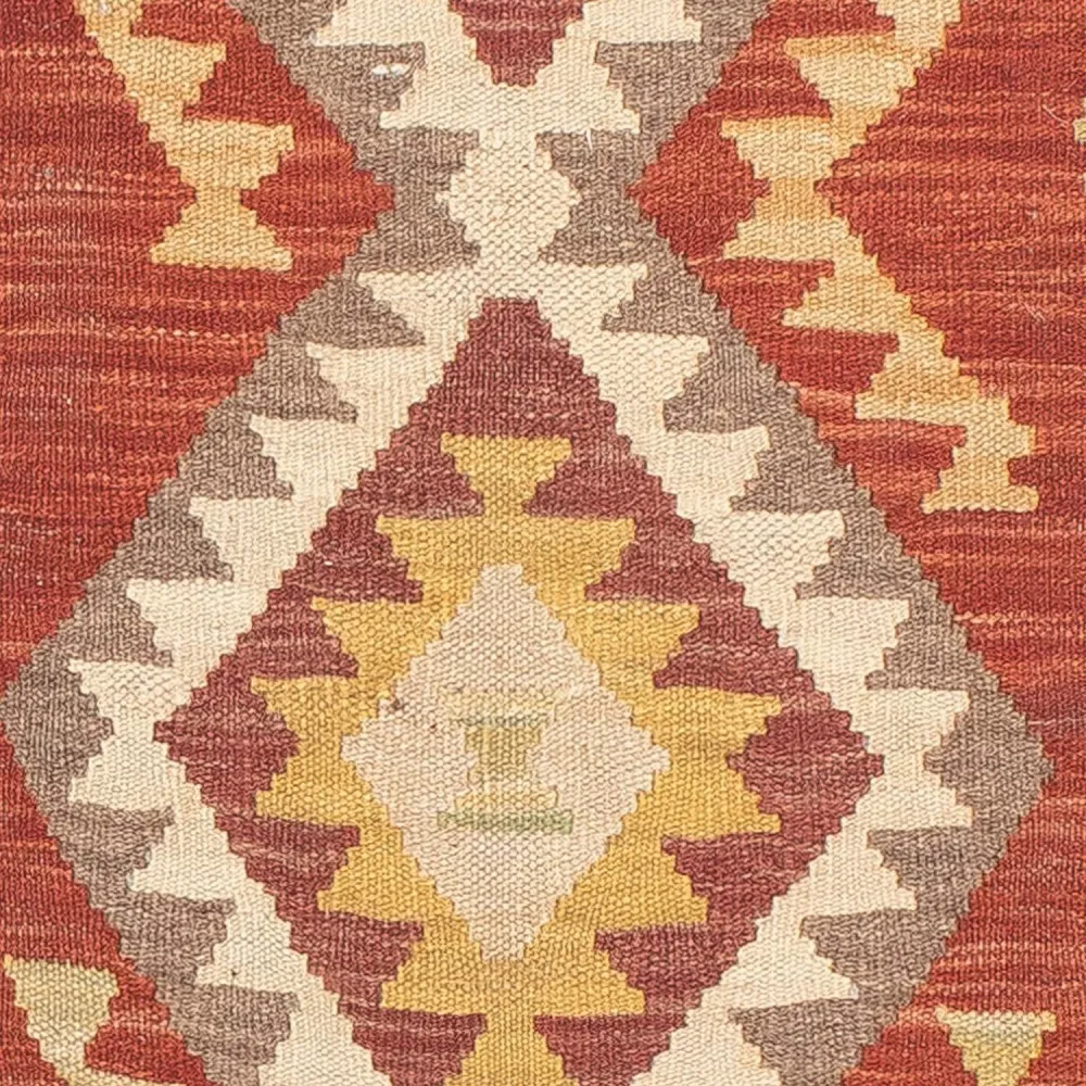 Biegacz Dywan Kelim - Splash - 200 x 66 cm - czerwony